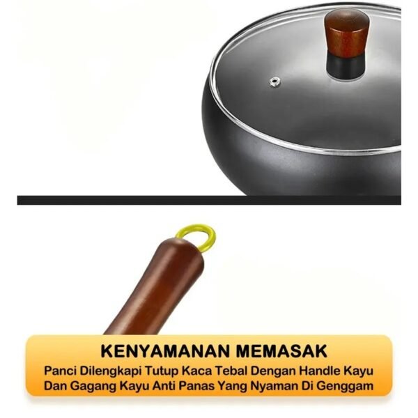 Panci Besi Non-Coating  Anti Lengket Diameter 24cm Kitchenware