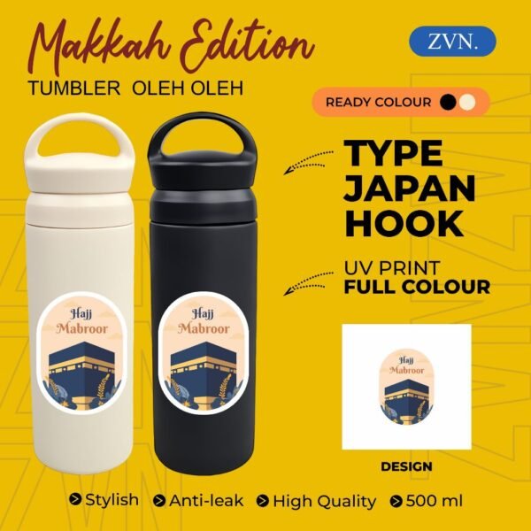 Tumbler TERMOS Hook Botol Minum oleh oleh keren souvenir negara MAKKAH MEKKAH