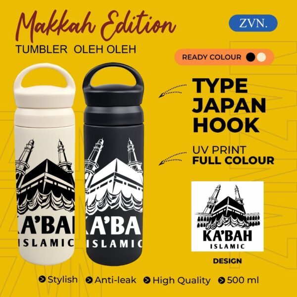 Tumbler TERMOS Hook Botol Minum oleh oleh keren souvenir negara MAKKAH MEKKAH