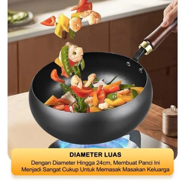 Panci Besi Non-Coating  Anti Lengket Diameter 24cm Kitchenware