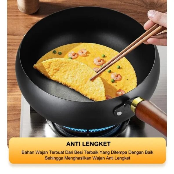 Panci Besi Non-Coating  Anti Lengket Diameter 24cm Kitchenware
