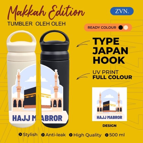 Tumbler TERMOS Hook Botol Minum oleh oleh keren souvenir negara MAKKAH MEKKAH