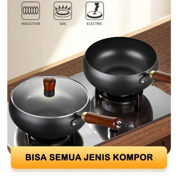 Panci Besi Non-Coating  Anti Lengket Diameter 24cm Kitchenware