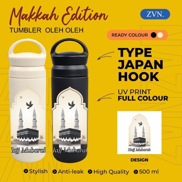 Tumbler TERMOS Hook Botol Minum oleh oleh keren souvenir negara MAKKAH MEKKAH