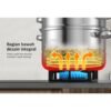 Panci sup kukus stainless steel 26cm dengan tutup 2/3 Susun