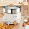 Panci Listrik 2.4L Anti Lengke multifungsi 3 in 1 steamer