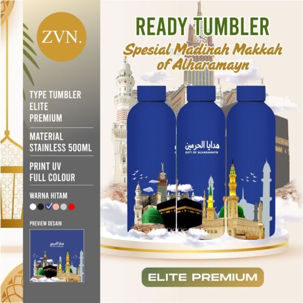 Tumbler Botol Custom Oleh Oleh ELITE MAKKAH MEKKAH