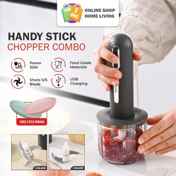 ONE Chopper Penggiling Daging Elektrik Blender Bumbu