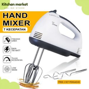 Mixer Elektrik 7 Speed Alat Pengaduk Otomatis 7 Level
