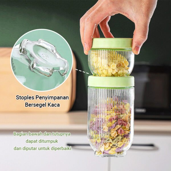 Toples kaca 3in1 tutup silikon