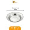 Piring Makan Bulat Stainless Tebal
