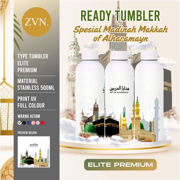 Tumbler Botol Custom Oleh Oleh ELITE MAKKAH MEKKAH