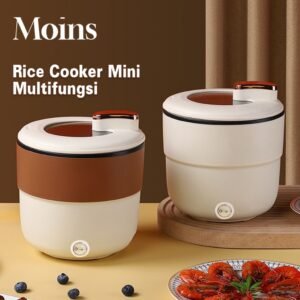 Rice Cooker Mini 18CM Coklat Penanak Nasi Serbaguna Panci Listrik