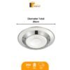 Piring Makan Bulat Stainless Tebal