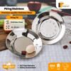 Piring Makan Bulat Stainless Tebal