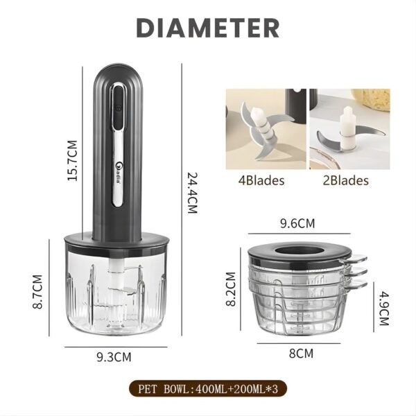 id-11134207-8224u-mjrwanue1i4hc5 Chopper Blender Penggiling Daging Dan Bumbu Tanpa Kabel 400ML