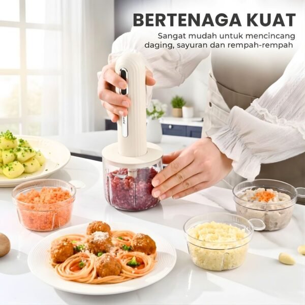 id-11134207-8224u-mjrwanux1kozd4 Chopper Blender Penggiling Daging Dan Bumbu Tanpa Kabel 400ML