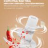 Mini Food Chopper Wireless 350ml dengan Cup Kaca Borosilikat 6 Pisau Tajam dan Motor Kuat untuk Giling Daging Ayam Bawang Cabai dan Bumbu Dapur