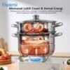Panci Kukus Stainless Steel 3/2 Tingkat Panci Rebus Steamer