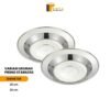 Piring Makan Bulat Stainless Tebal