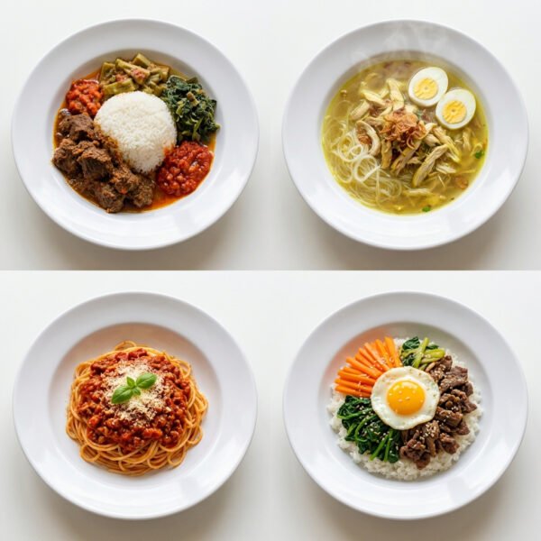 PIRING MANGKOK SEMI MELAMINE 12 PCS