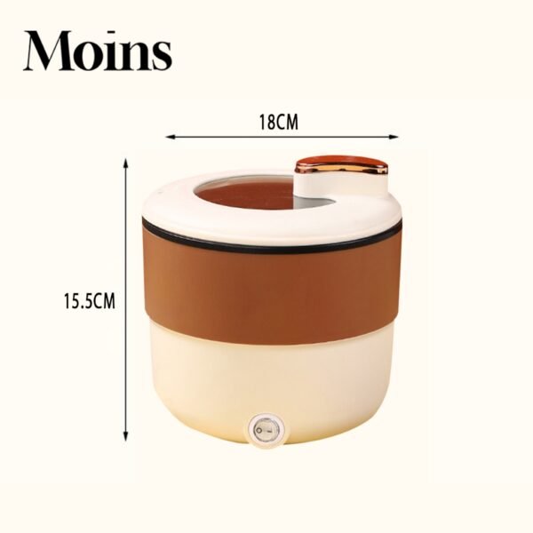 Rice Cooker Mini 18CM Coklat Penanak Nasi Serbaguna Panci Listrik