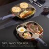 Fancino Wajan Telur 3in1 Anti Lengket 22cm - Wajan Pancake, Sosis & Omelette