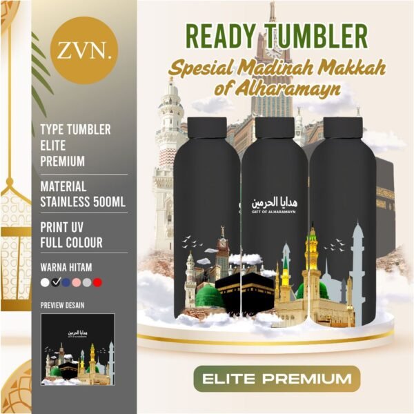 Tumbler Botol Custom Oleh Oleh ELITE MAKKAH MEKKAH