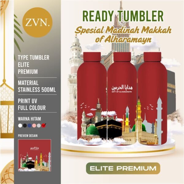 Tumbler Botol Custom Oleh Oleh ELITE MAKKAH MEKKAH