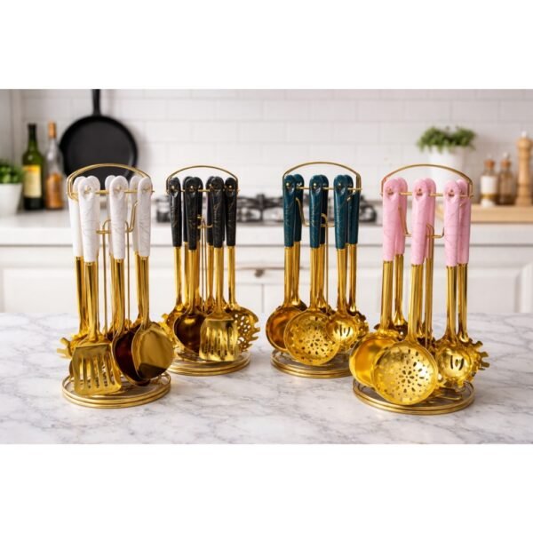 SPATULA MASAK SET GOLD JADE SET 7