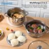 Panci Kukus Stainless Steel 3/2 Tingkat Panci Rebus Steamer