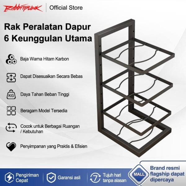 id-11134207-82252-mi6r83887zls20 Bawah Wastafel Rak/Rak Pot Rak Panci Susun Rak