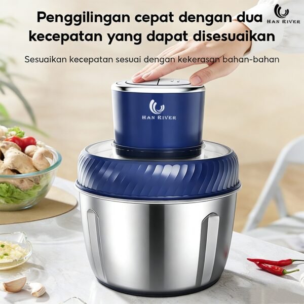 Blender 2.5L Chopper Multifungsi Penggiling Daging 250 Low Watt Blender Bumbu