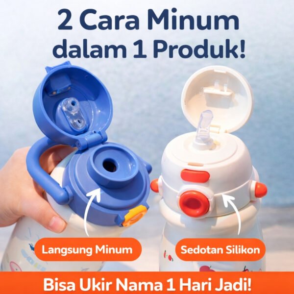 Tumbler Anak 500ml Stainless BISA UKIR NAMA