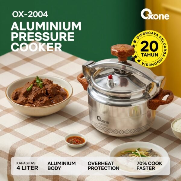 Panci Presto Alumunium Pressure Cooker 4L Premium