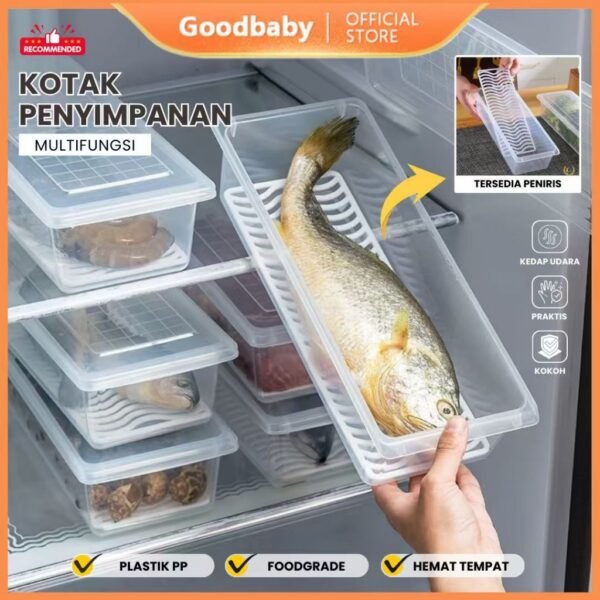 5 PCS Toples Panjang Wadah Penyimpanan Makanan