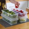 5 PCS Toples Panjang Wadah Penyimpanan Makanan
