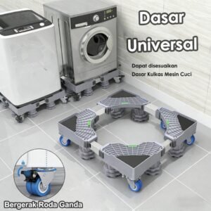 Alas Mesin Cuci Stainless Steel yang Dapat Disesuaikan / Alas Kulkas