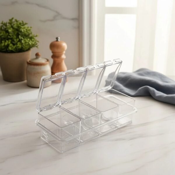 TEMPAT BUMBU CRYSTAL / Crystal Seasoning Box 4in1