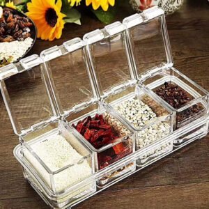 TEMPAT BUMBU CRYSTAL / Crystal Seasoning Box 4in1