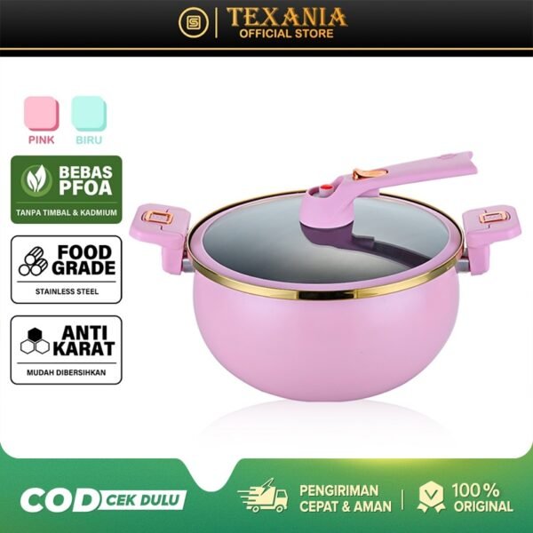 Panci Presto 3.5L 24cm Stainless Steel Anti Lengket