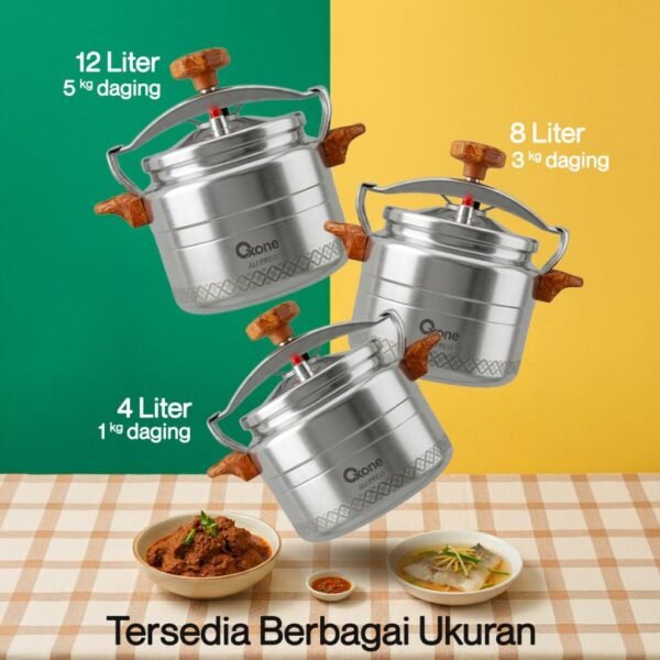 Panci Presto Alumunium Pressure Cooker 4L Premium