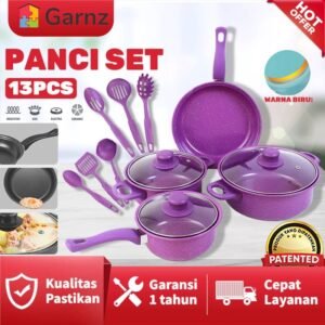 Cookware Panci Set 13 IN 1 Wajan Penggorengan Spatula Set Isi 13Pcs Saucepan