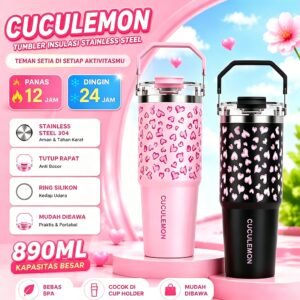 Tumbler 890ml Stainless Steel Termos Air Panas Dingin Anti Bocor