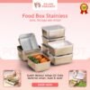 Food Box Container Stainless Steel Wadah Makanan Food