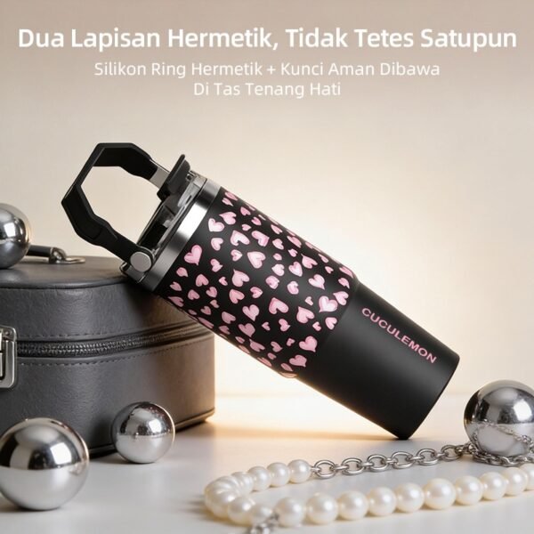 Tumbler 890ml Stainless Steel Termos Air Panas Dingin Anti Bocor