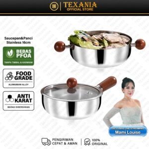 Panci Saucepan Stainless Anti Lengket 100% ORIGINAL