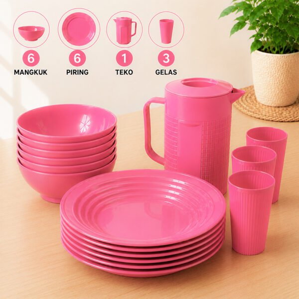 Mangkok Piring Set isi 16 Pcs