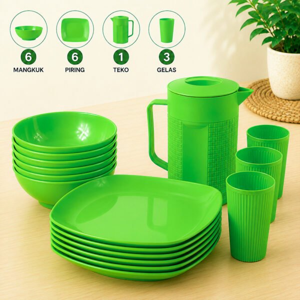 Mangkok Piring Set isi 16 Pcs