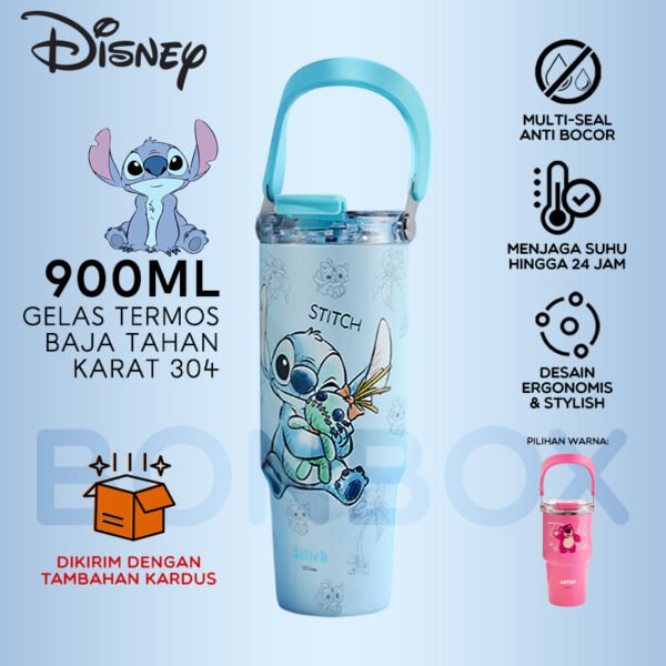 Disney Stitch Tumbler Botol Minum Karakter 3in1